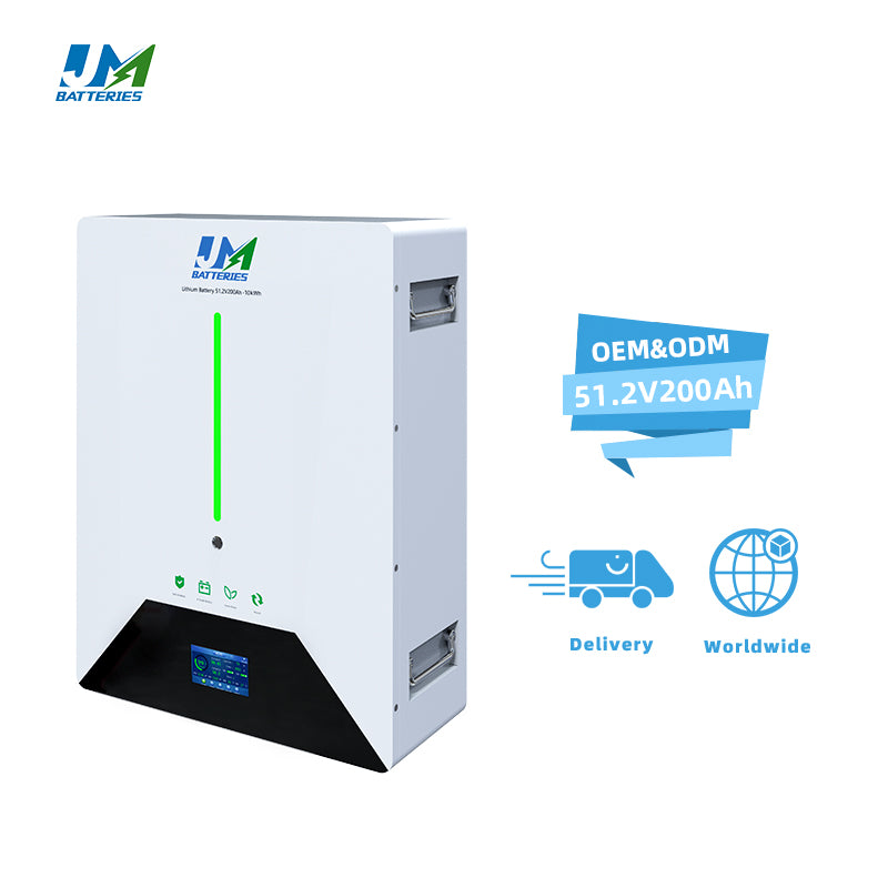 JM Wall Mounted 48V 200ah 10kwh lithium polymer battery