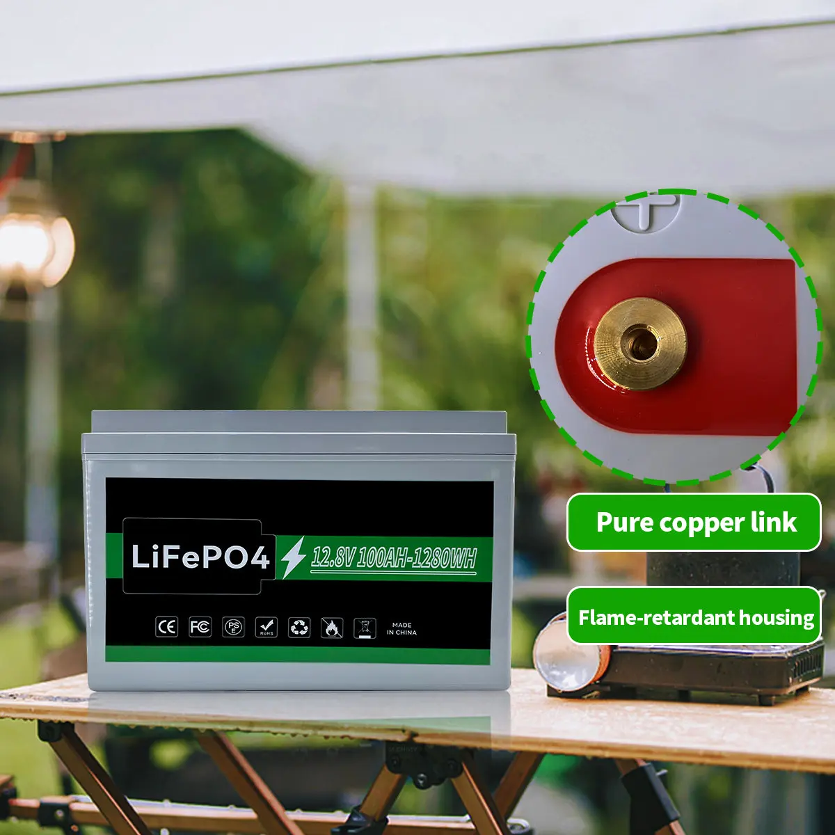 12.8V 100AH 150Ah 200Ah Solar Energy LiFePO4 Battery