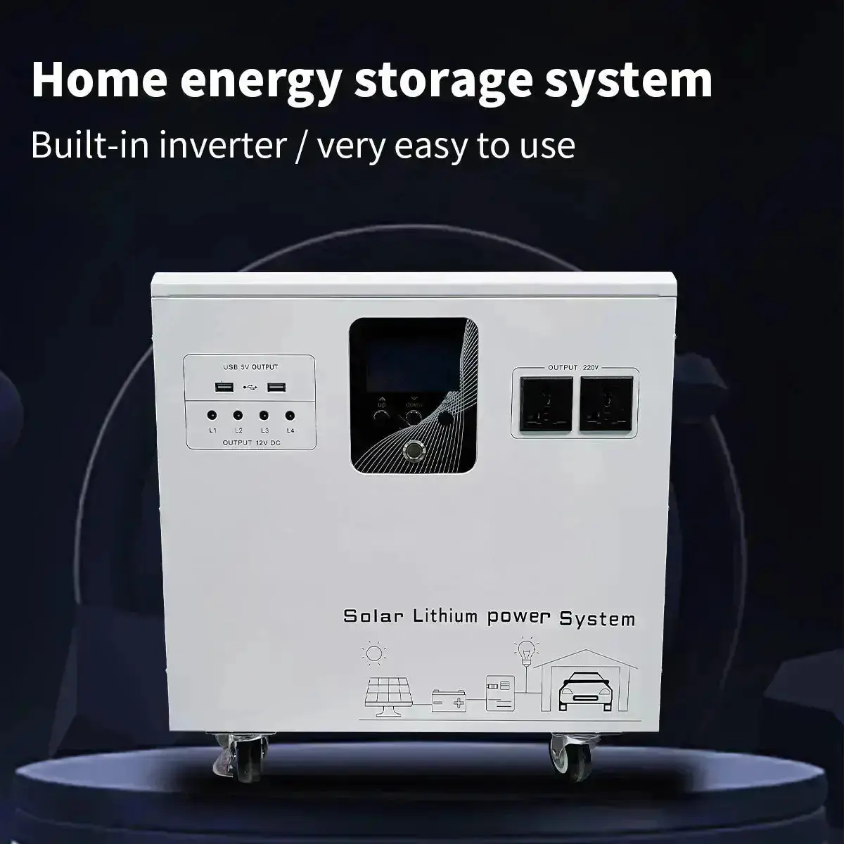 12.8V 100ah All in One Camping Solar Power Station Lithium Battery - Image 2