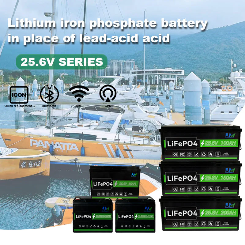 JM 24v lithium battery aa 25.6V 100Ah Lifepo4 Battery Pack