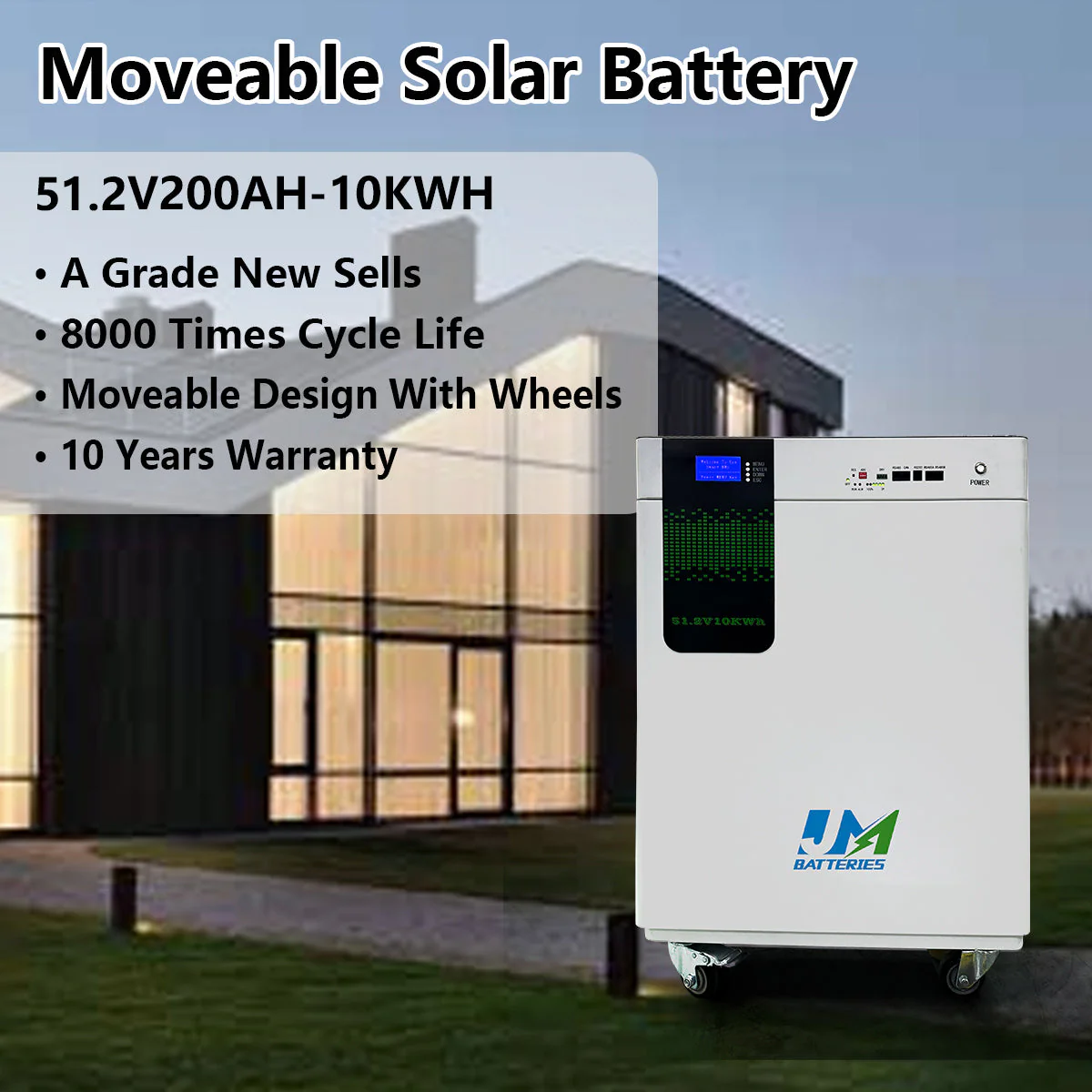 48V 51.2V 200ah Movable Energy Storage Lithium Battery 10kwh LiFePO4 Battery Pack Battery for Home Energy Storage Power