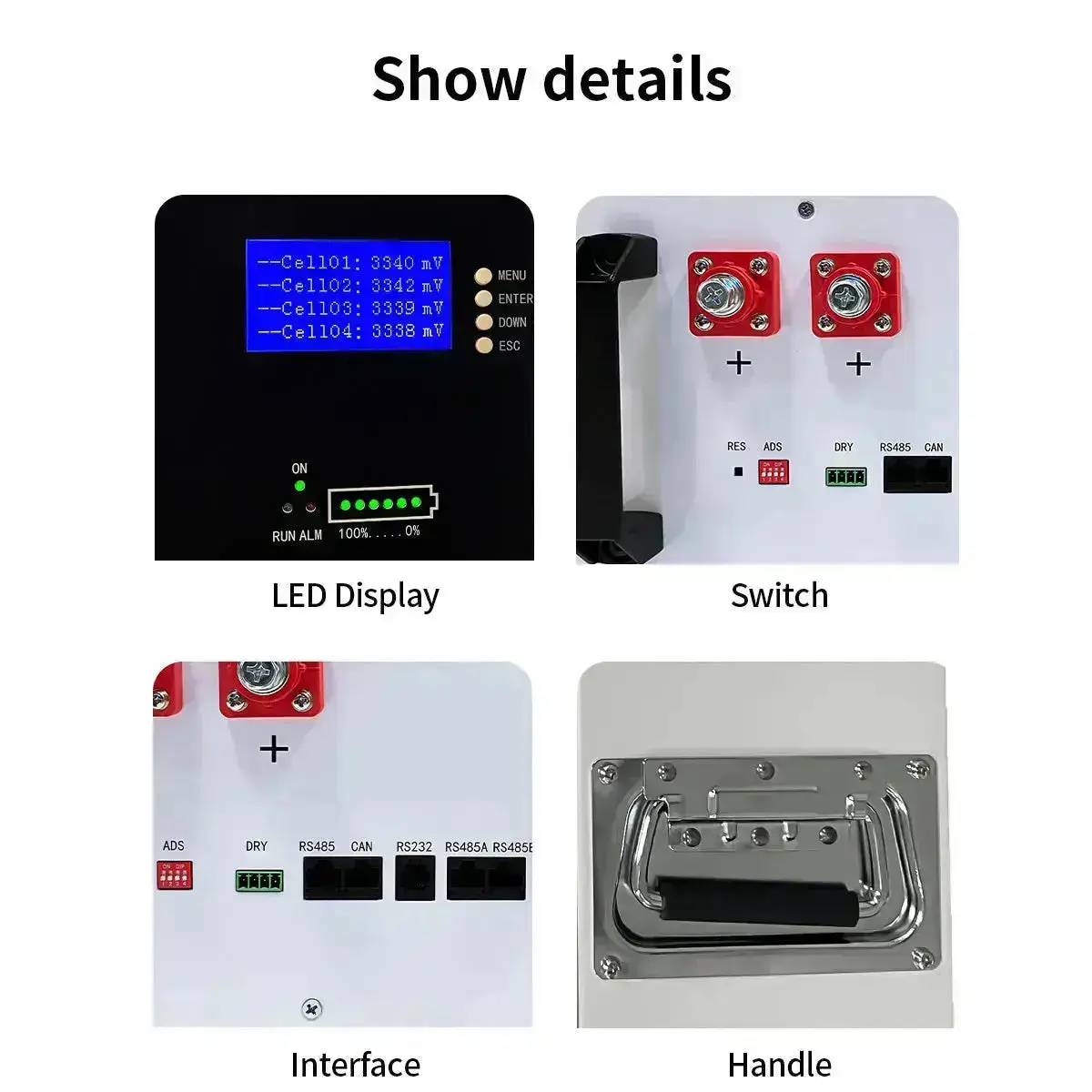 51.2V 100AH 200AH Solar Home Power System Lithium Battery - Image 5