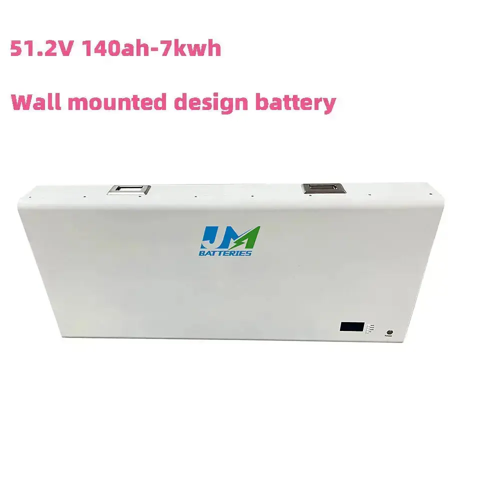 51.2V 140ah LiFePO4 Battery Wall Mounted Battery Pack Rechargeable Power Battery - Image 2