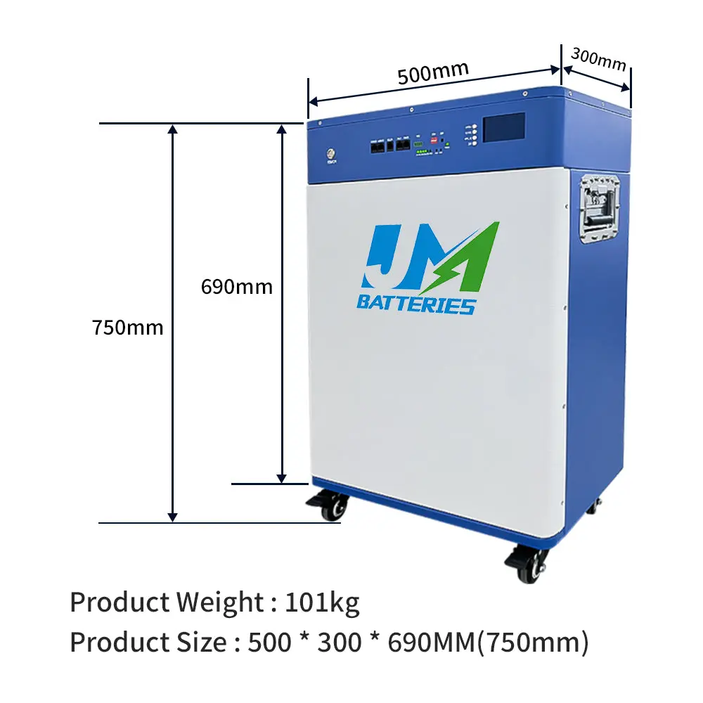 51.2V 300Ah 250Ah LiFePO4 Moveable Battery For Home System - Image 5