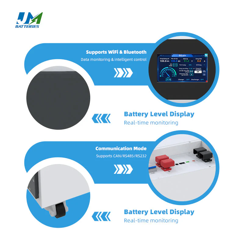 JM 35KWh High Capacity Battery 48V 684Ah Deep Cycle Battery Commercial Solar Energy Storage - Image 5