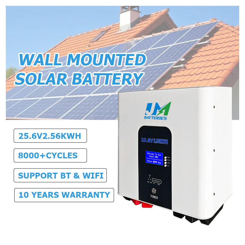 Energy Storage Battery 25.6V 100ah 24V Battery Pack 2kwh Lithium Power Wall Solar Battery for Solar Energy Storage System