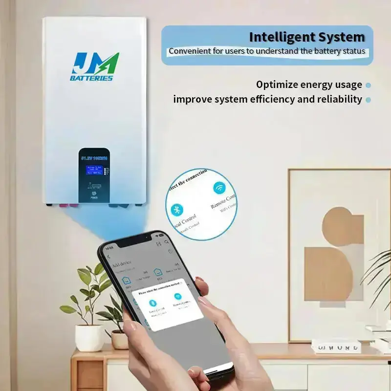 JM Wall-Mounted 51.2V 200AH 100AH 150AH Lithium Battery Ultimate Energy Solution - Image 11