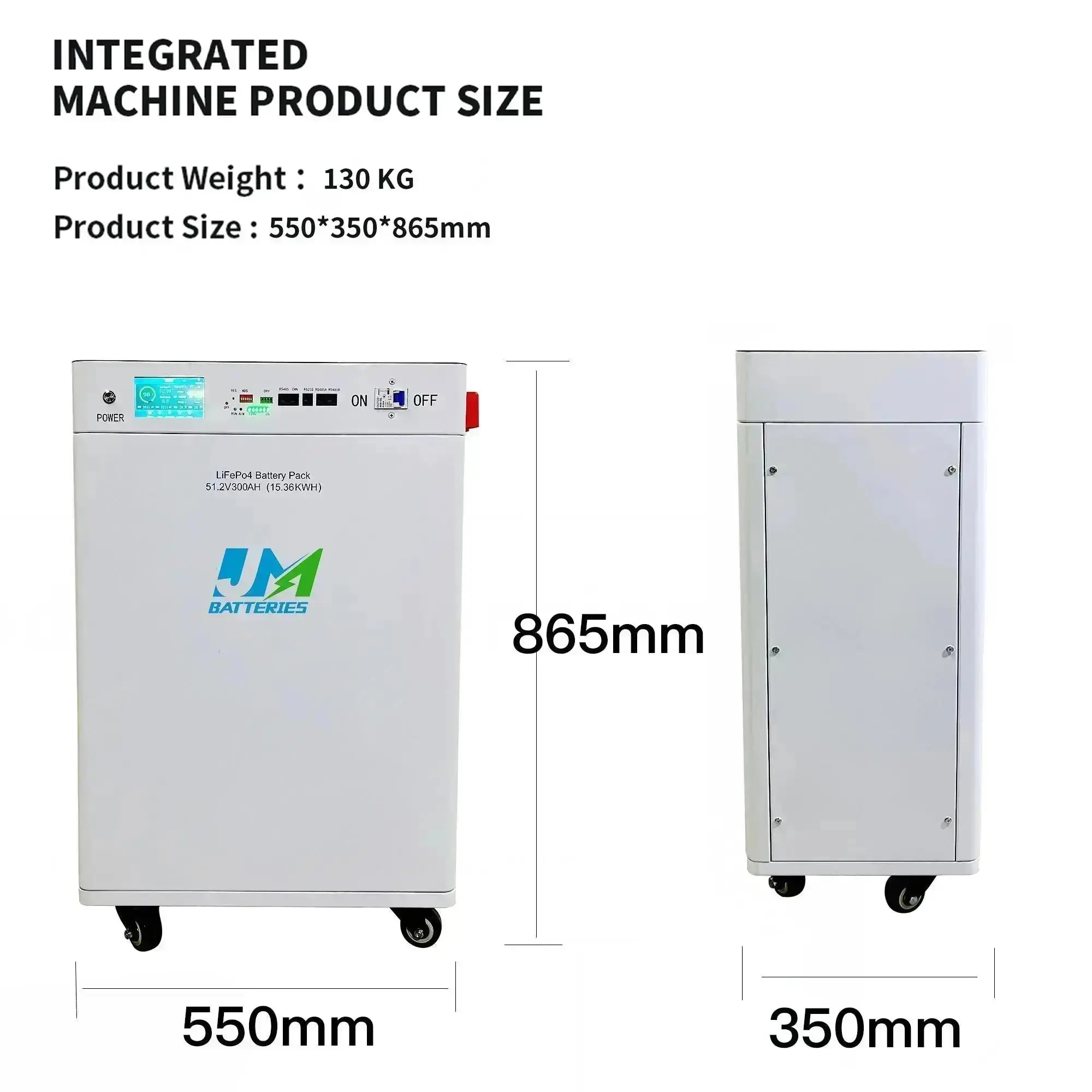 Mobile solar cells battery 51.2V 300AH Compact Floor Mounted Solar Generator - Image 8