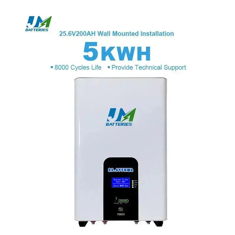 High Energy efficient wall mounted battery 25.6V 200AH long life battery - Image 3