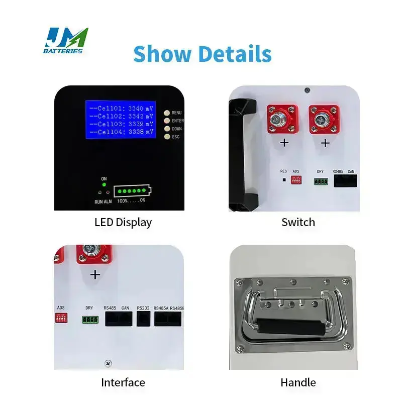 High Energy efficient wall mounted battery 25.6V 200AH long life battery - Image 6