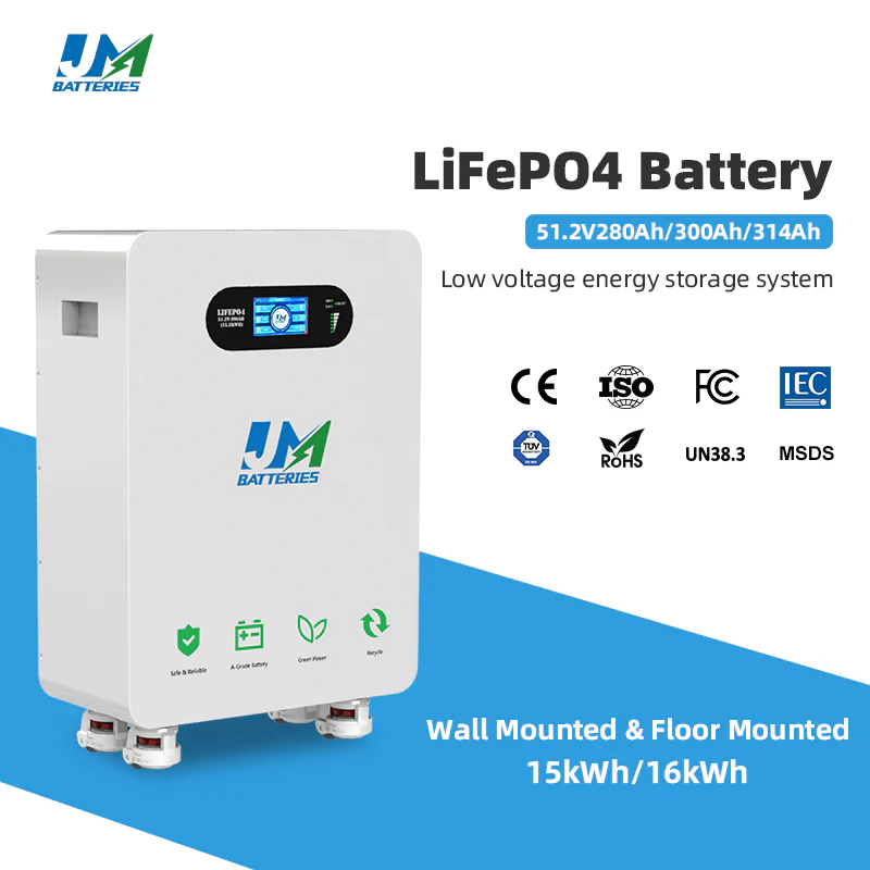 JM CE Certified Manufacturer 15kWh 16kWh Battery Home Energy Storage Battery System