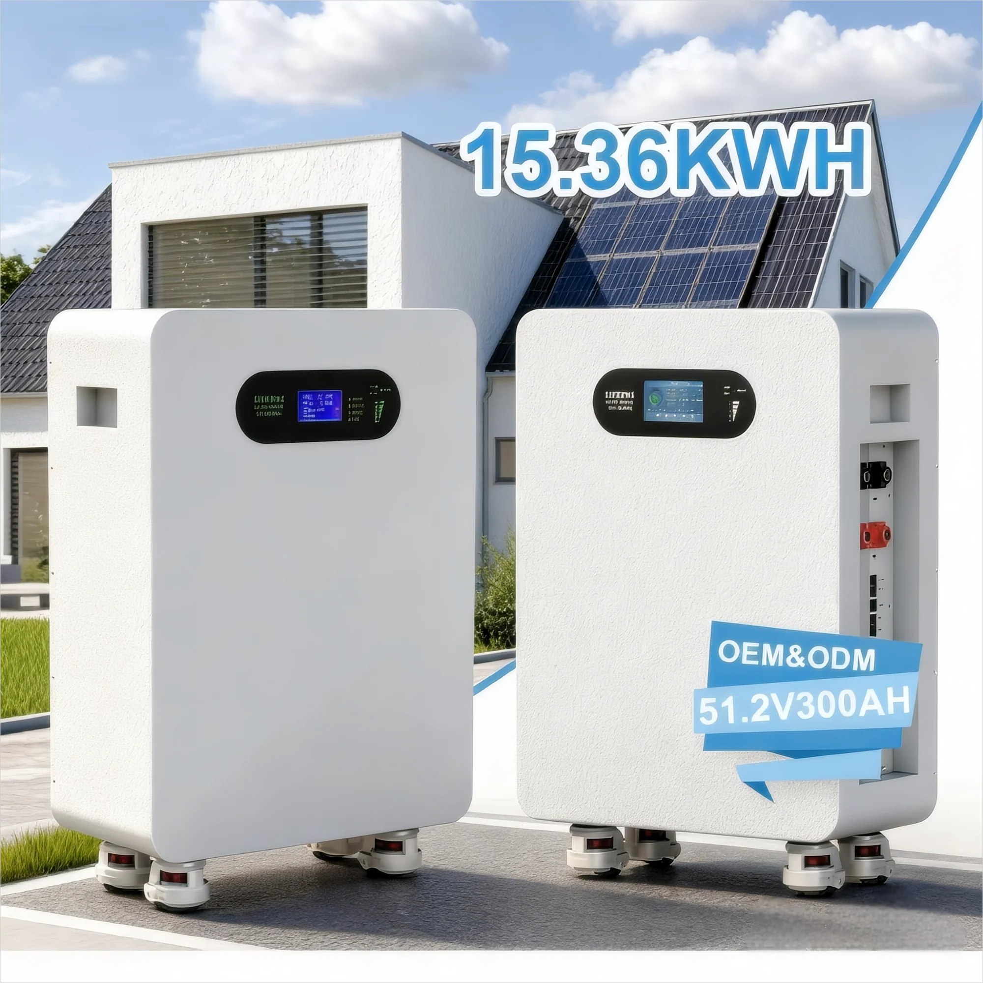 JM 51.2V 48 volt lithium battery 300ah 15kwh lifepo4 battery