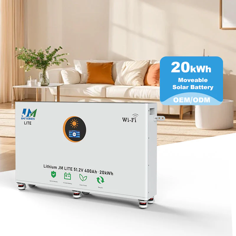JM 20kWh Battery 48V 400ah Lithium Battery 20 kWh Lifepo4 for Solar Home System