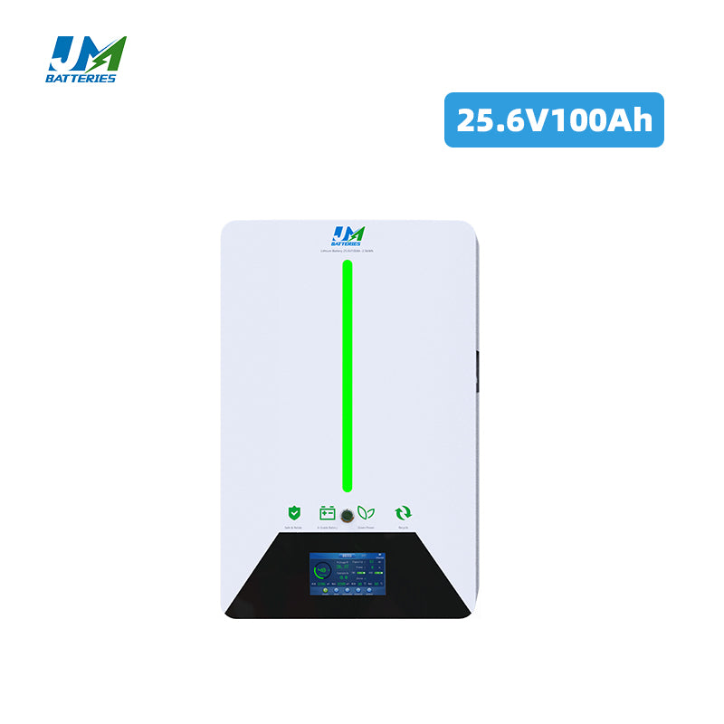JM 24V 100AH 2.56Kwh Lithium Ion Battery Charger For Household Solar Energy Storage System