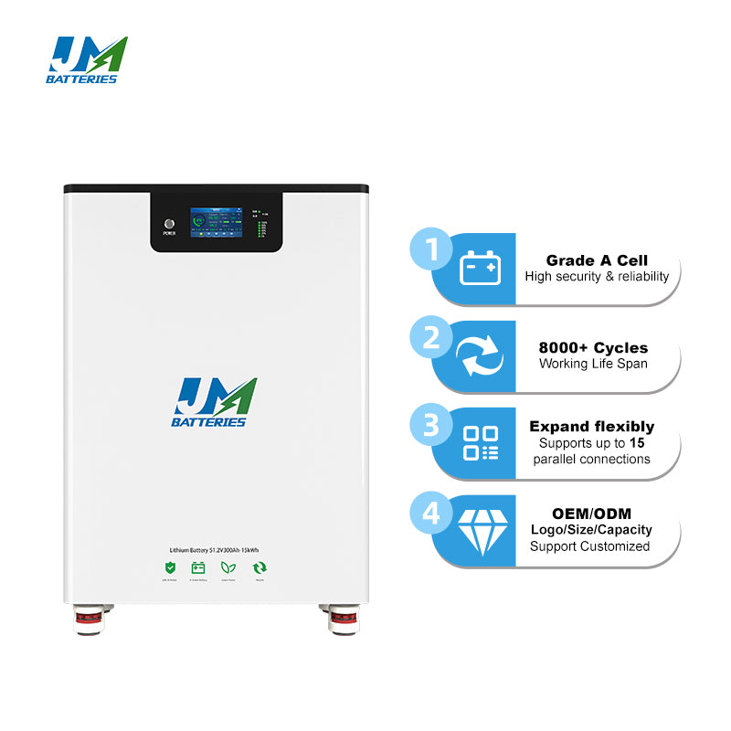 JM 48 Volt Lithium Battery and 15kwh Lithium Iron Phosphate Batteries