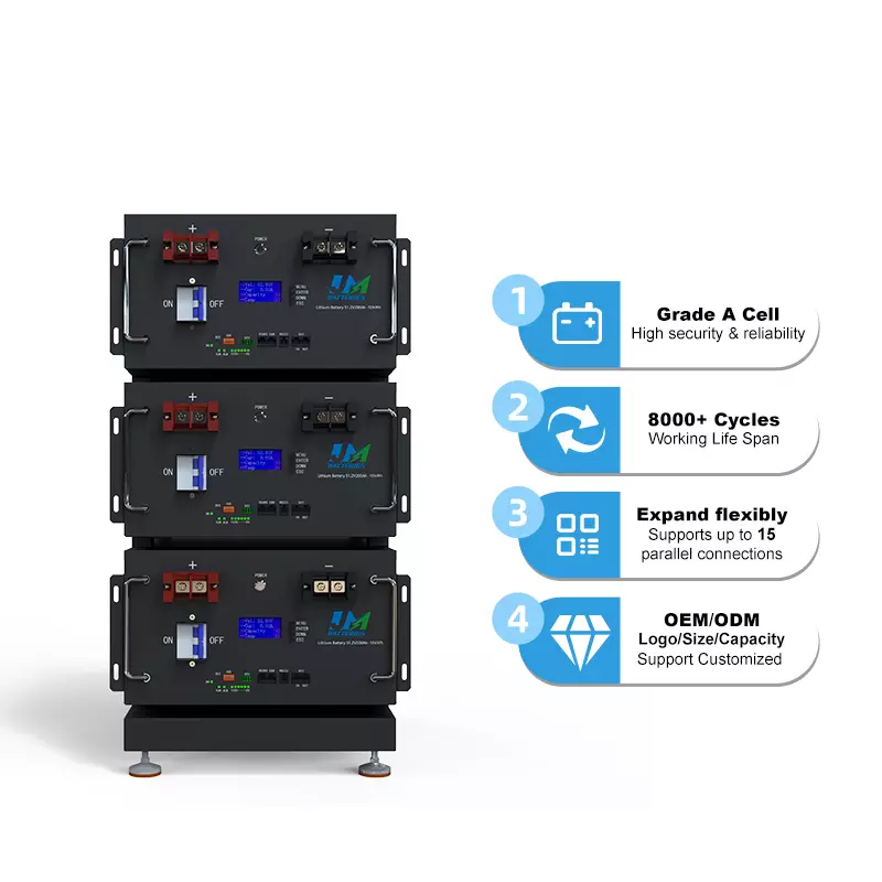 JM 48V 100ah 200ah 300ah 400ah Battery Backup for Server Rack