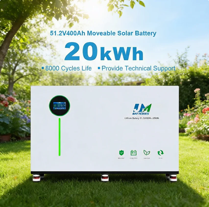 JM 48V 400Ah LiFePO4 Lithium Batteries 20kWh High Capacity Lithium Battery Batteries for Home Solar Energy Storage and Backup Power