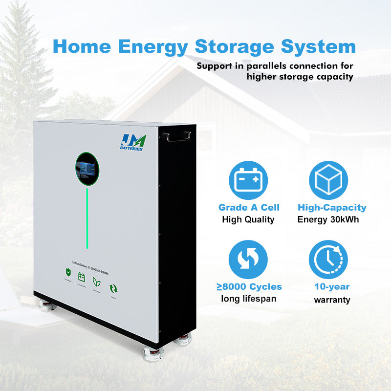JM 48V 51.2V 560ah 600ah 30kwh LiFePO4 Lithium Battery with BMS for Solar Home Energy Storage System