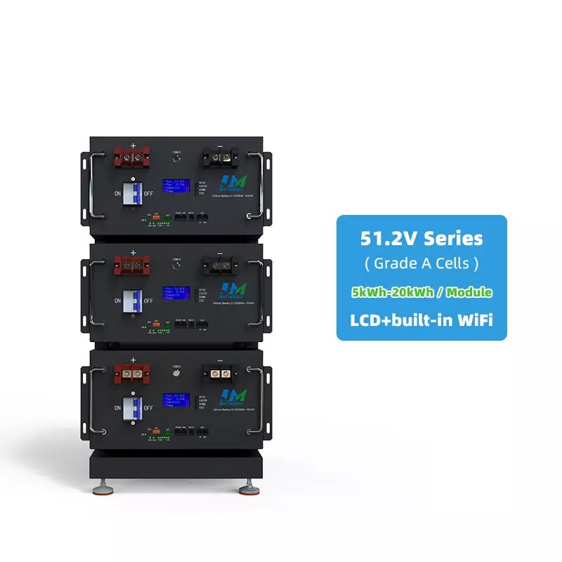 JM 48v Rack Mount Lithium Battery 51.2V 100ah Emergency Power Supply