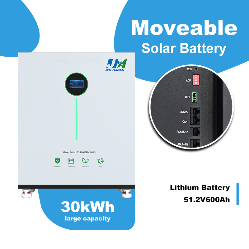 JM China Export Origin Suppliers 48V 51.2V 30Kwh 600ah Lifepo4 Battery for home energy storage