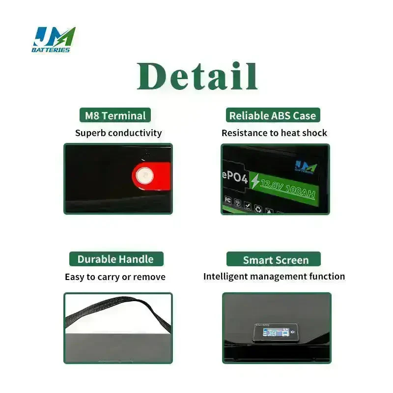 JM 12.8v 100ah 200ah 300ah New Lithium Batteries High Performance And Endurance Battery - Image 11