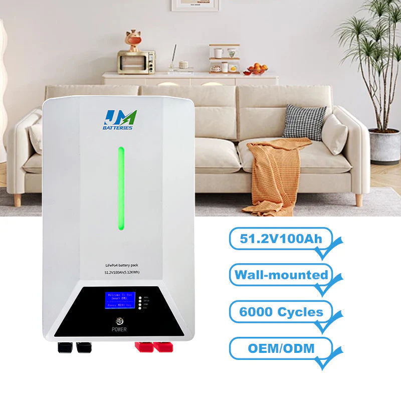 JM 51.2V 48V Wall-mount aa lithium batteries 100ah 200ah lithium ion batteries - Image 2