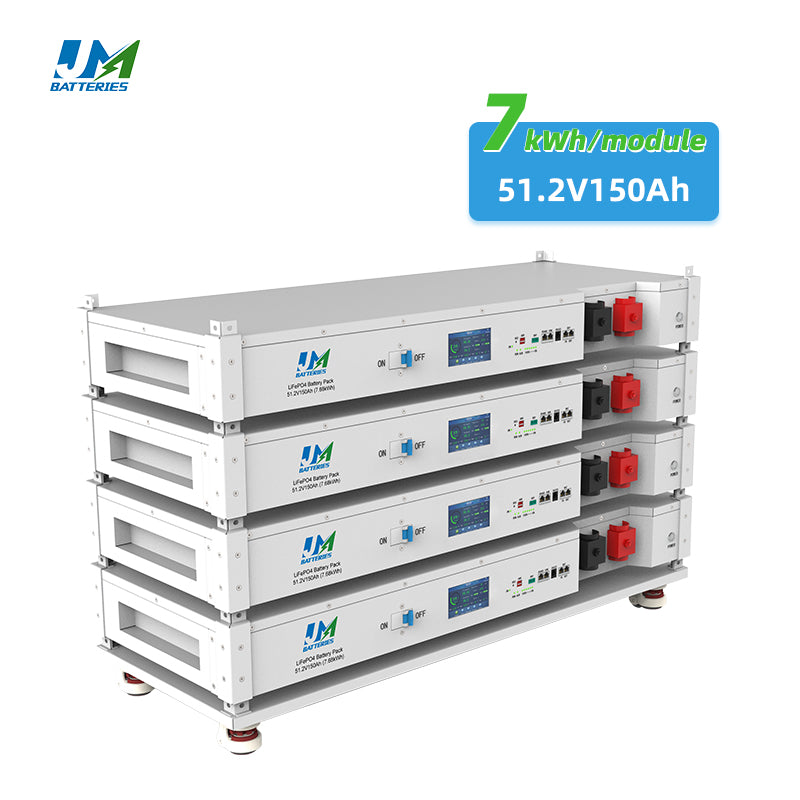 JM Industrial 48V 150Ah Lifepo4 Battery and 7kWh AA Lithium Battery with BMS System