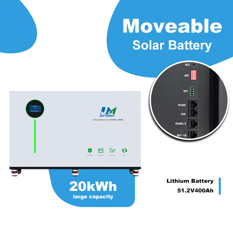 JM Factory Price 20 KWH Home Energy Storage Battery LiFePO4 Batterie Solaire 20kWh Lithium Battery 48V 400Ah for Solar System - Image 8