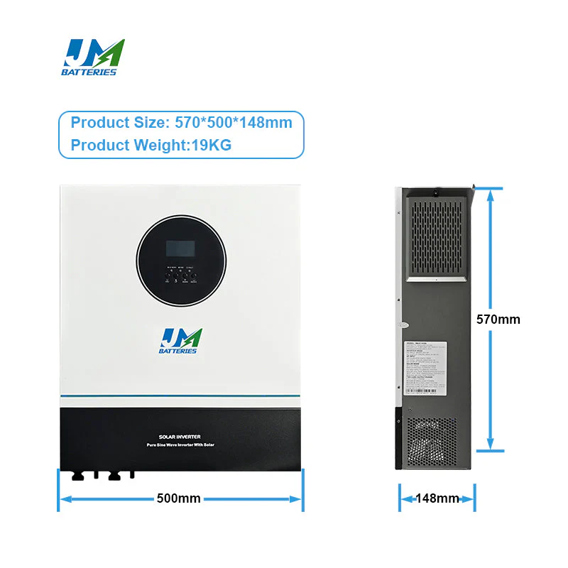 Jm Professional Design11kwh 220V 50Hz Pure Sine Wave Solar Power Inverter for Home Grid -Connected Inverter Solar Panels Portable Inverter WiFi - Image 4