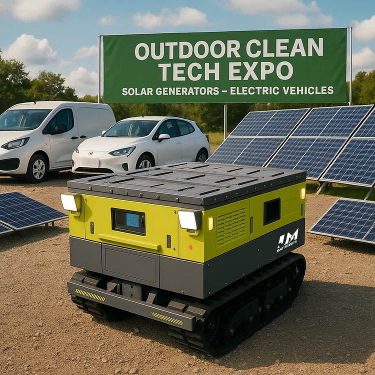 JM PortableGenerator Compatible Lithium Battery with Quick-Setup for Outdoor Event Power - Image 2