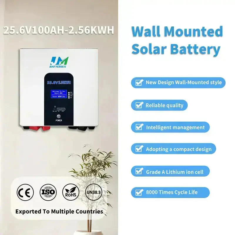 Wall Mounted 25.6V 100ah Battery High performance lithium iron phosphate battery Lithium Battery - Image 4