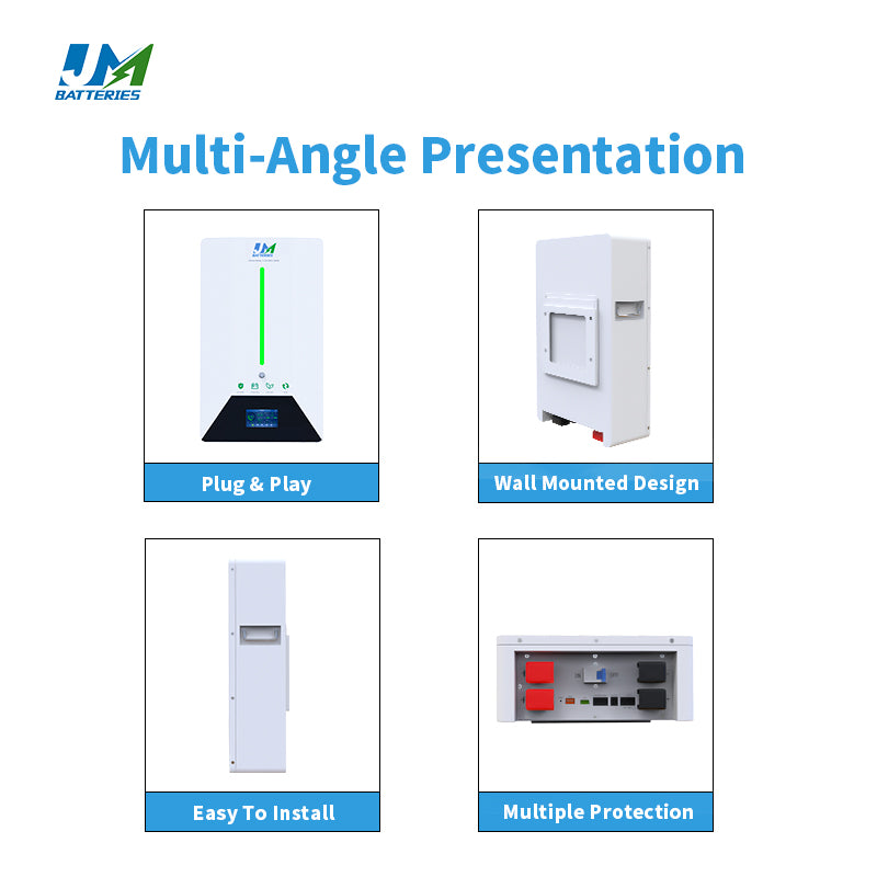 JM Supplier Wall Mounted 5kwh 48V 100ah li ion battery With Wiwf Bluetooth And BMS System - Image 4