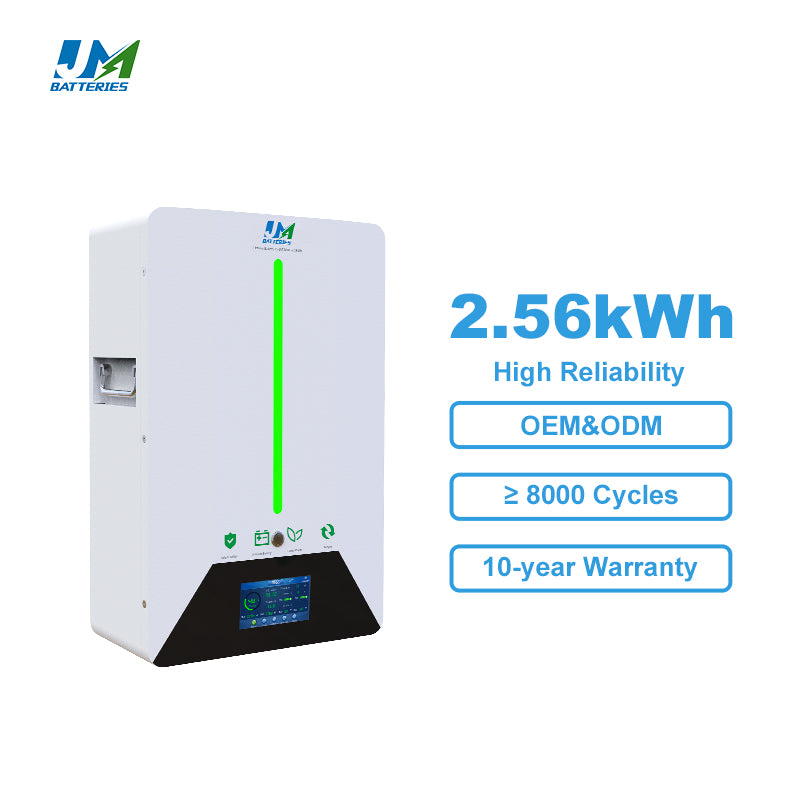 JM Wholesale Lifepo4 Powerwall Battery 24V 25.6V 100Ah 300Ah Lithium Ion Split Battery with CAN Communication Port