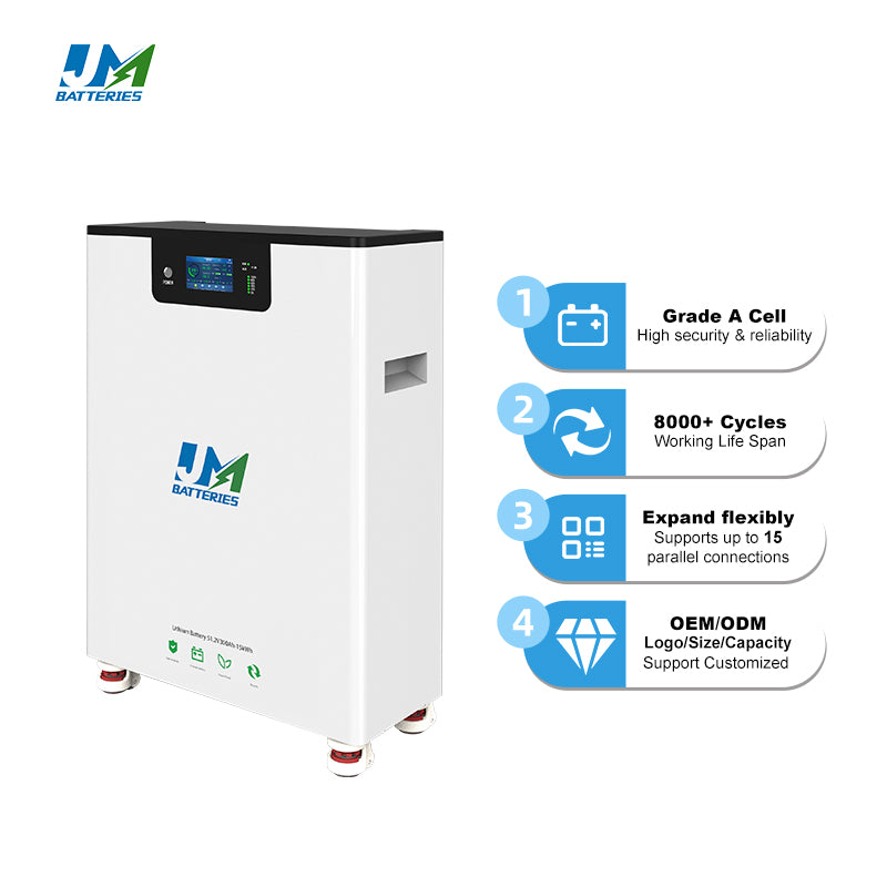 JM 48V 300ah 314Ah Lithium Polymer Li Poly Batteries for Solar energy storage system