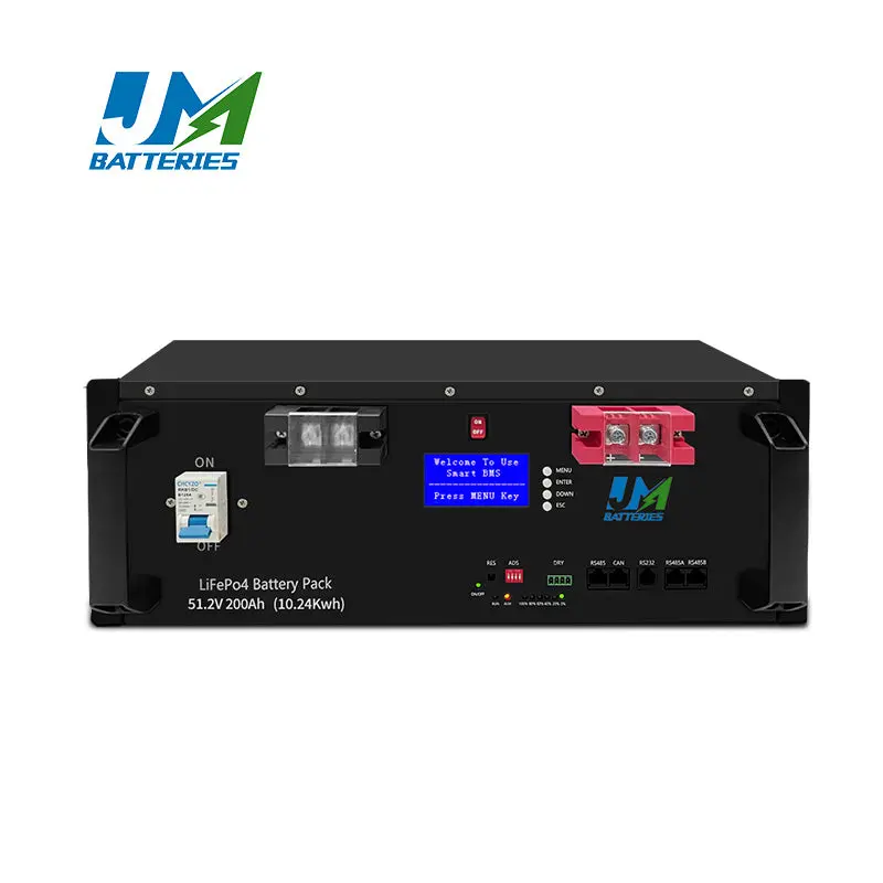 High Density Energy Storage Cabinet Mounted 51.2V 100AH 200AH Solar System Lifepo4 Battery - Image 2