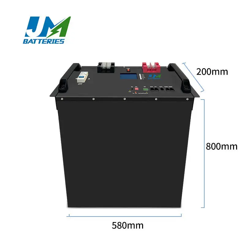 High Density Energy Storage Cabinet Mounted 51.2V 100AH 200AH Solar System Lifepo4 Battery - Image 4