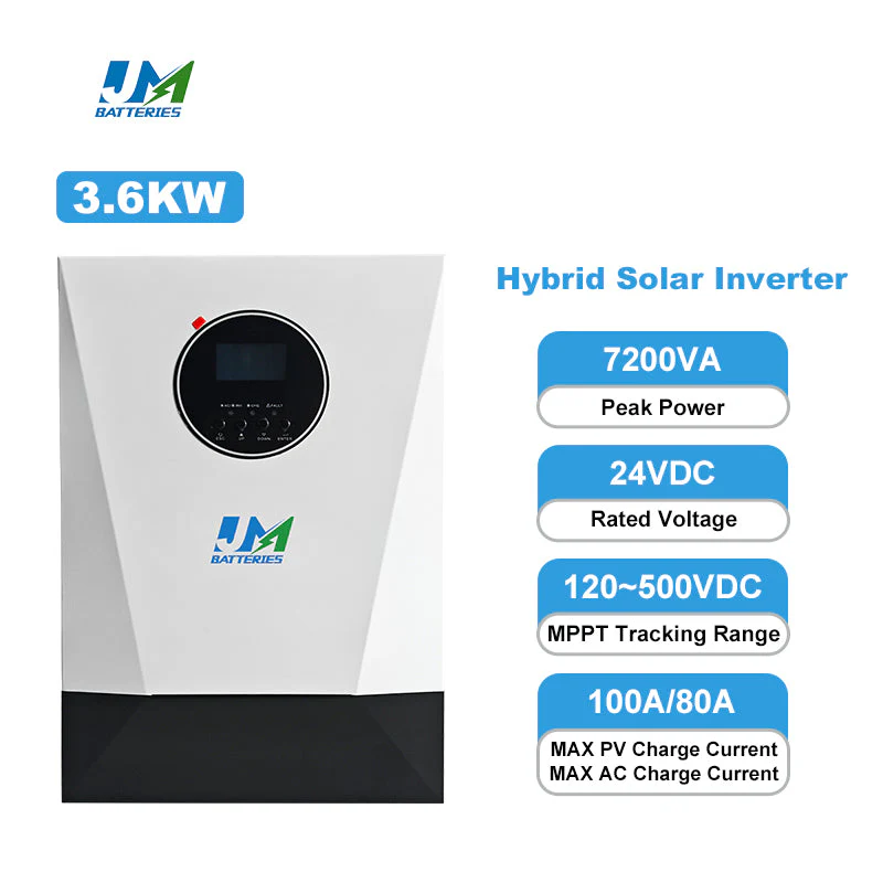 Jm Top Selling Personalized off Grid Pure Sine Wave 6.2kwh 220V 50HZ Hybrid Solar Inverter - Image 3