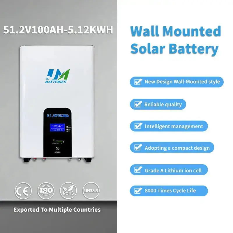 51.2V 200Ah High-Capacity Battery for Off-Grid Applications Battery Compact Wall-Mounted Battery
