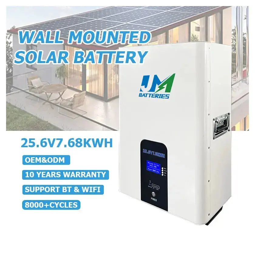 JM Wall-Mounted Lithium Battery 25.6V Multiple Capacities 100ah 200ah 300ah High-Capacity Lithium Battery - Image 2